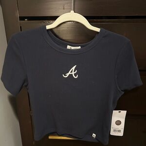 Atlanta Braves Women’s Ribbed Cropped Shirt